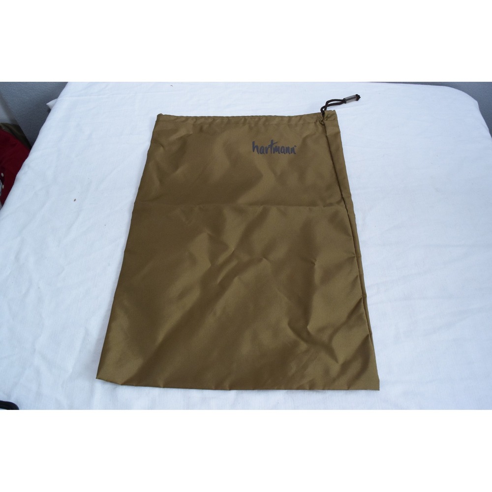 Hartmann Dust Bag 19 X 13 Large Tan Nylon Drawstring Shoe Storage Travel Pouch